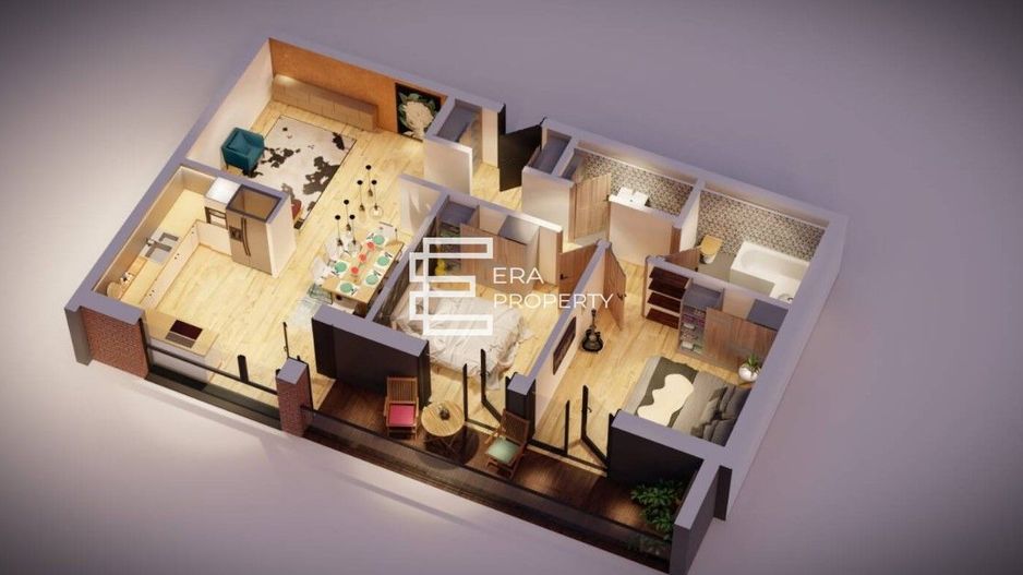 Apartament premium 3 cam, boxa, garaj-intabulat- Sibiu zona Alba Iulia - Poză 8