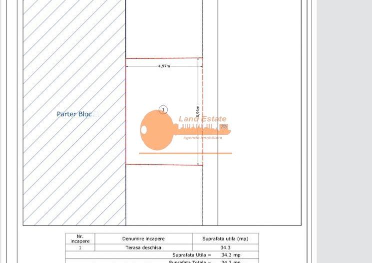 2 Camere cu Grădină Proprie 34 mp Uverturii -Bloc 2023 - Poză 15