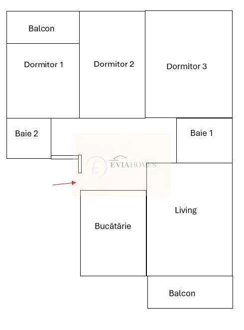 4 camere/Zona Ion Mester - Schiță 2