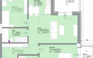 Apartament 3 camere decomandate cu gradina - Selimbar - Schiță 9