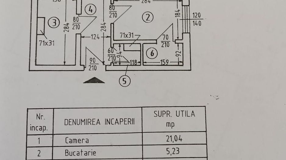 De vanzare Garsonieră decomandată - Piața Alba Iulia, Bucuresti - Schiță 10