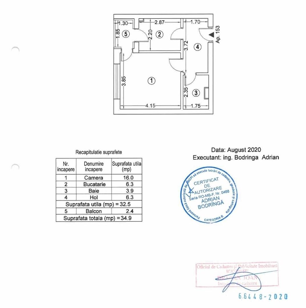 BRASADAS vinde gars. 32.5mp PARTER cu BALCON EXIGENT faza 3. - Poză 11