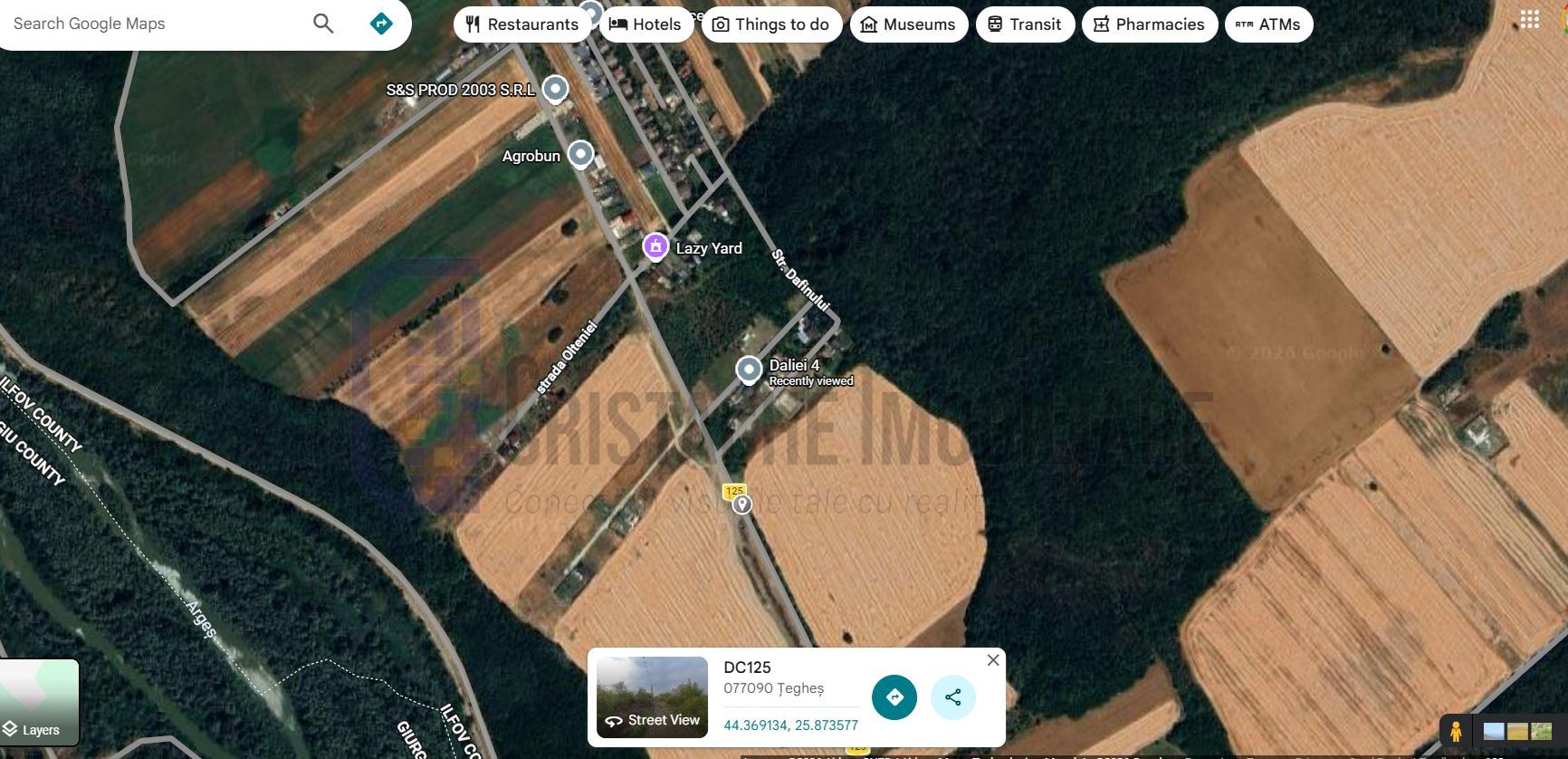 Teren intravilan, 527 mp, deschidere la strada de 17 mp_Teghes (Domnesti) - Poză 2