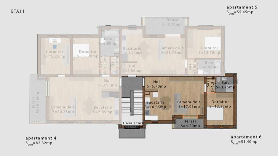 Ag EUROPA vinde ap NOU 55mp în zona SEMICENTRALA - Poză 8