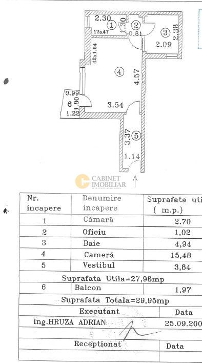 Garsoniera  30 mp |  Piata Romana  |  Balcon Vedere |  Panoramica - Poză 7