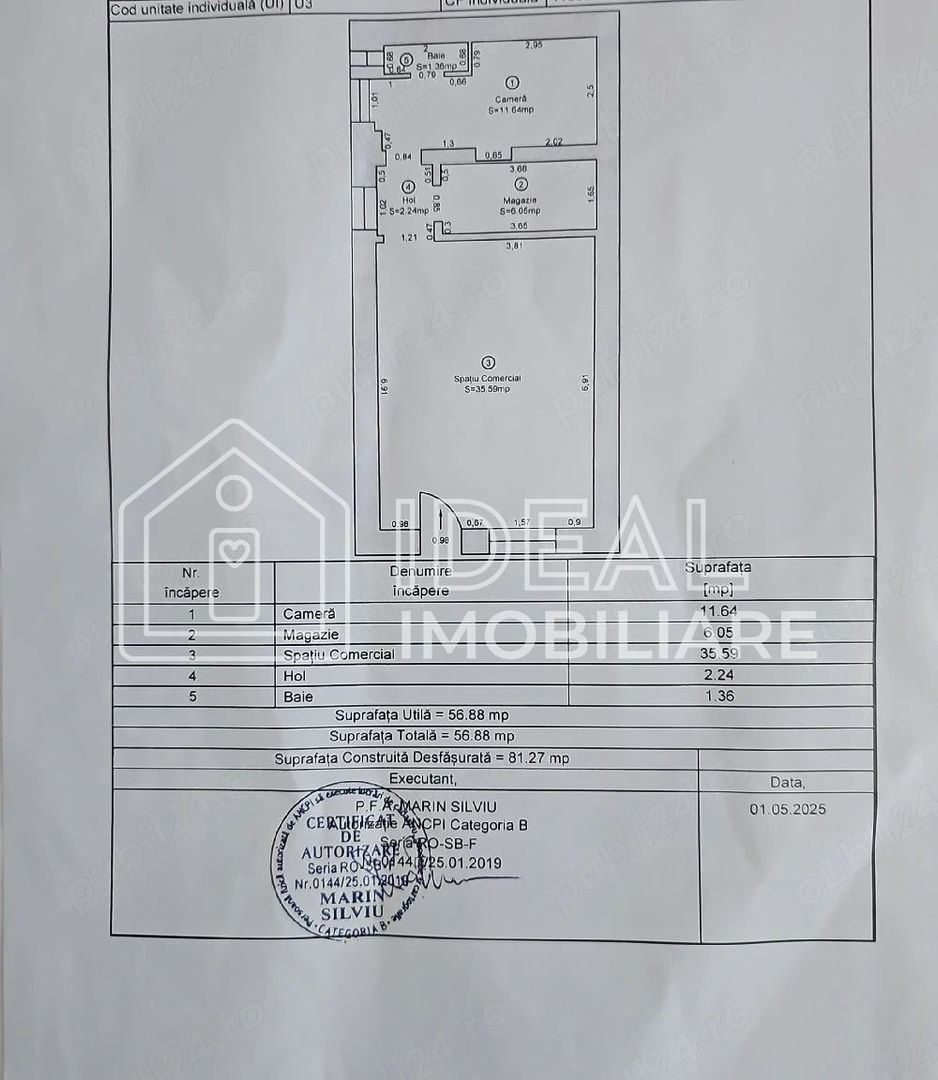 Spațiu comercial de închiriat – Zona 9 Mai | 57mp utili - Poză 8