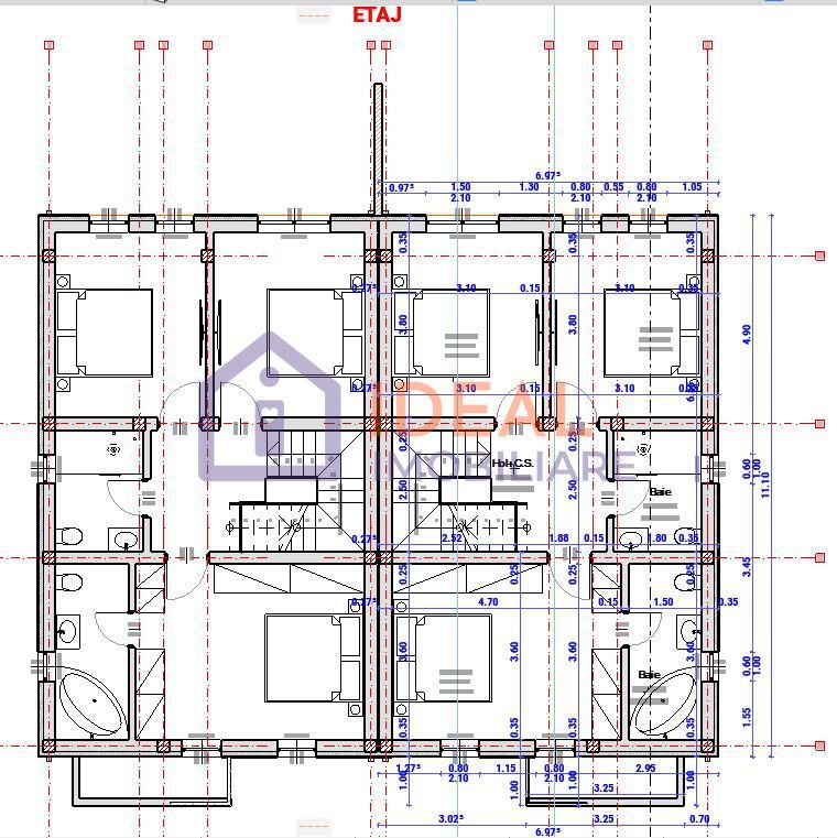 Duplex cu 4 camere si pivnita, in Cartierul Arhitectilor - Schiță 14