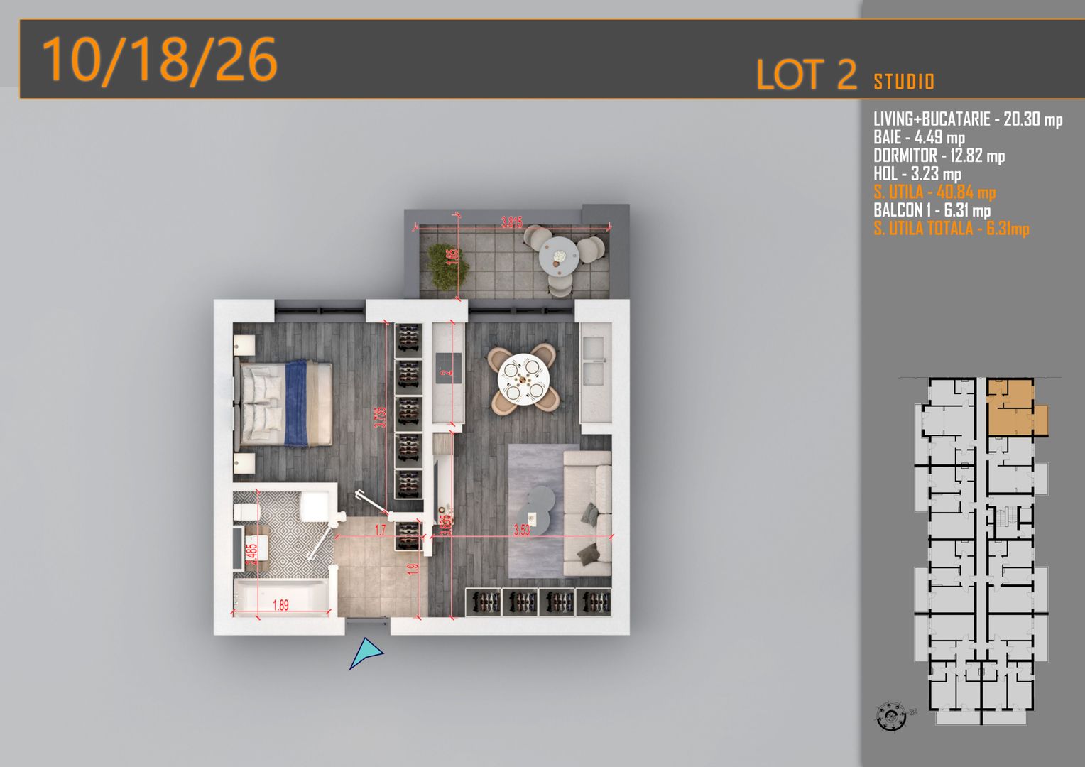 AP. 2CAM. LIVING OPEN-SPACE / INVESTITIE. PALLADY-METROU N TECLU! - Poză 1