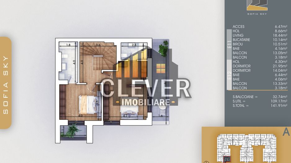 Duplex 4 camere Incalzire Prin Pardoseala Theodor Pallady - Poză 2