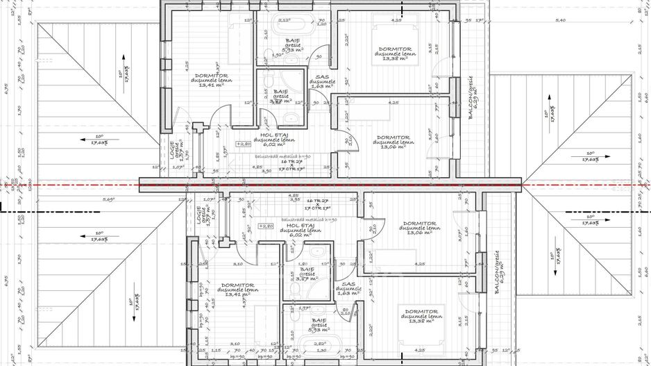 Casa tip Duplex 4 camere 120 mp | semifinisat | teren 500 mp | Popesti - Poză 8