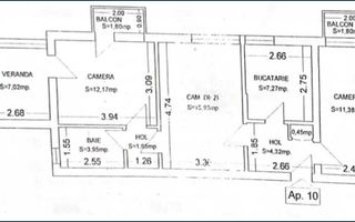 Vand ap 3 camere dressing generos - Poză 1