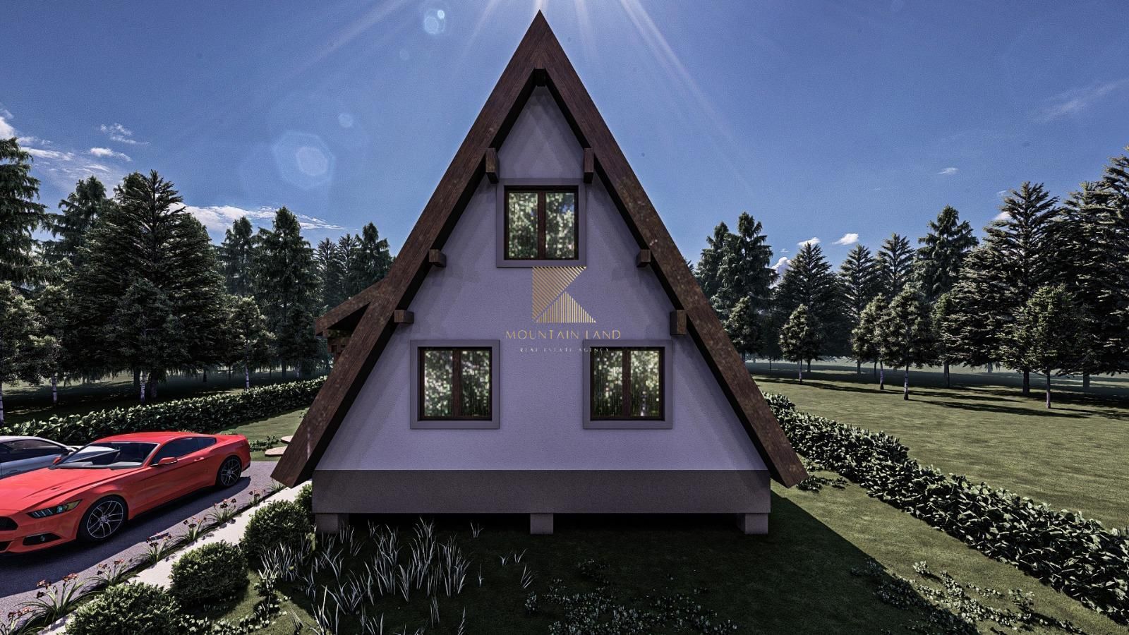 Casa noua in faza de proiect | A-frame | ideala investitie | Rasnov - Poză 1