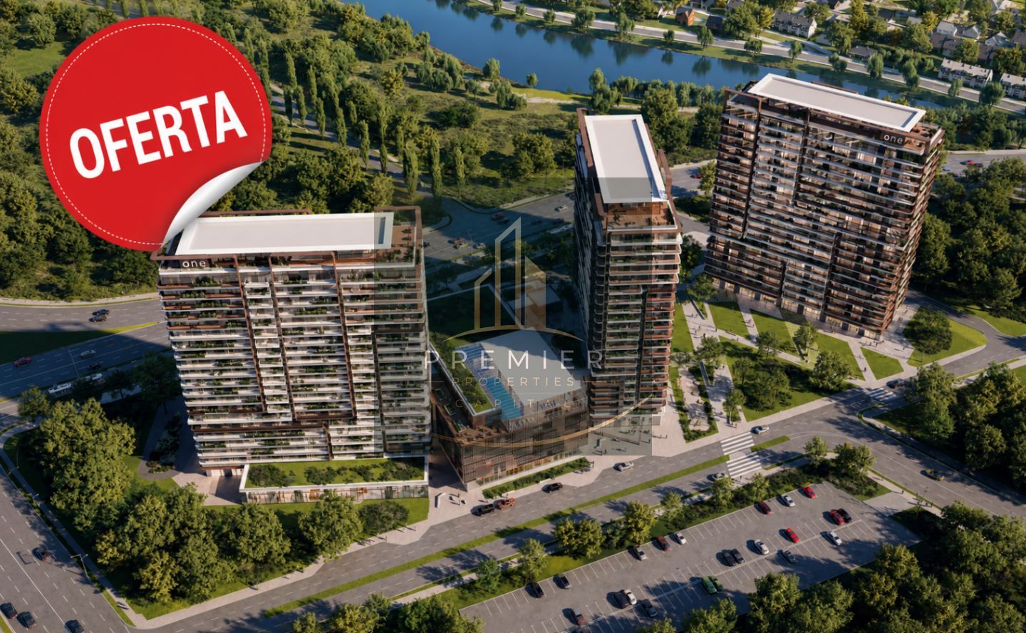 Apartament cu vedere panoramică superbă, etaj 14 – parcare  inclusă corp A - Poză 1