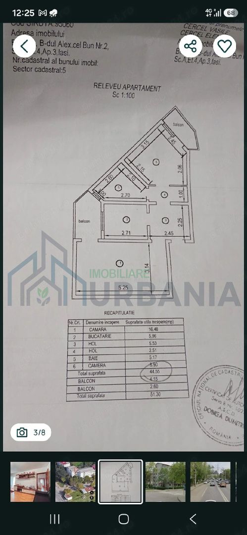 Apartament Decomandat 2 camere 2 Balcoane intabulat mobilat Izolat Zona Alexandru cel bun iasi - Poză 4