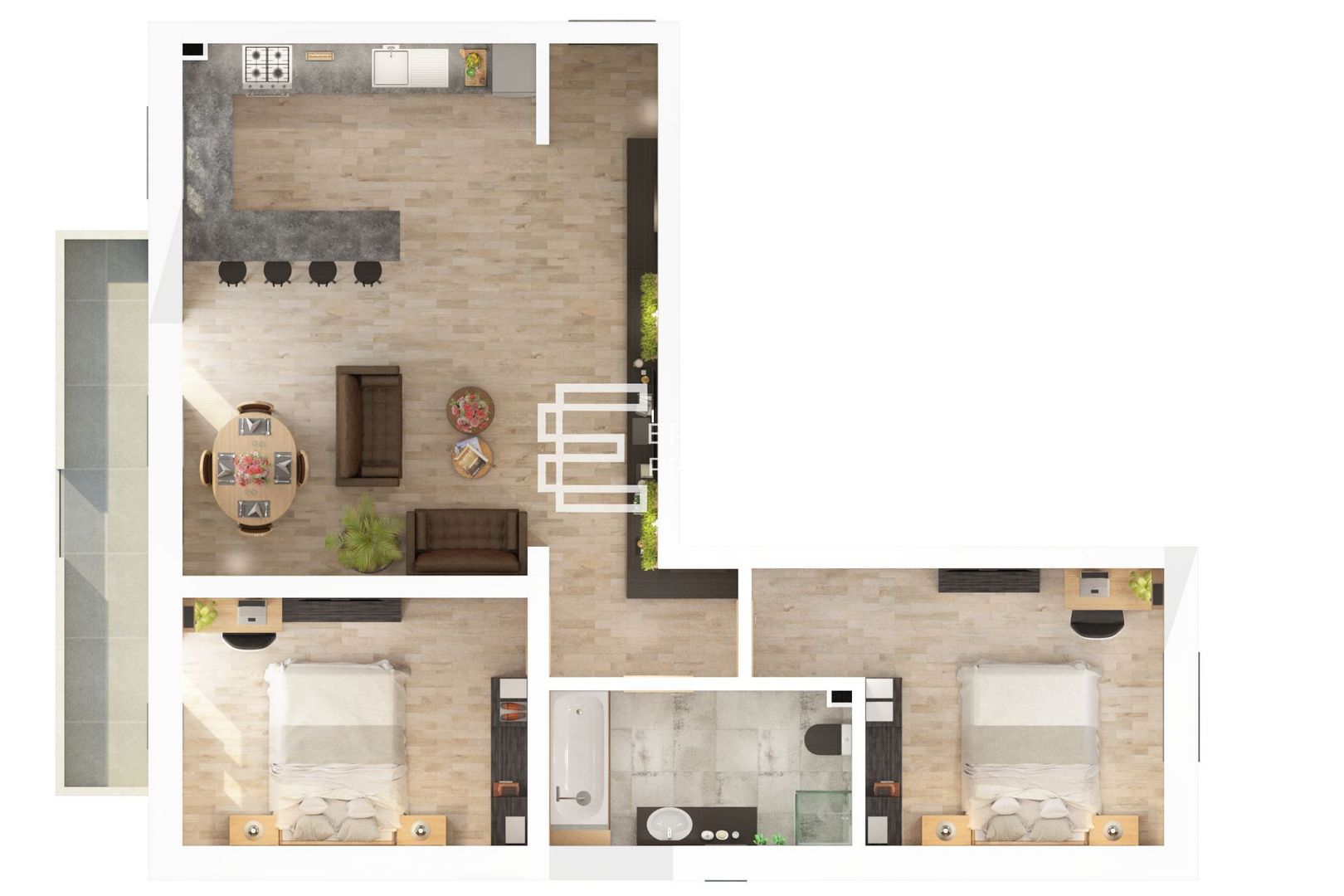 Apartament 3 camere 73 mp , Doamna Stanca, Selimbar - Schiță 13