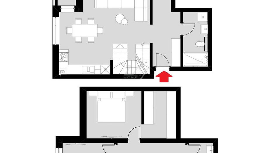 Ap pe 2 niveluri. 4 camere, 2 bai. 2 locuri de parcare. - Poză 18