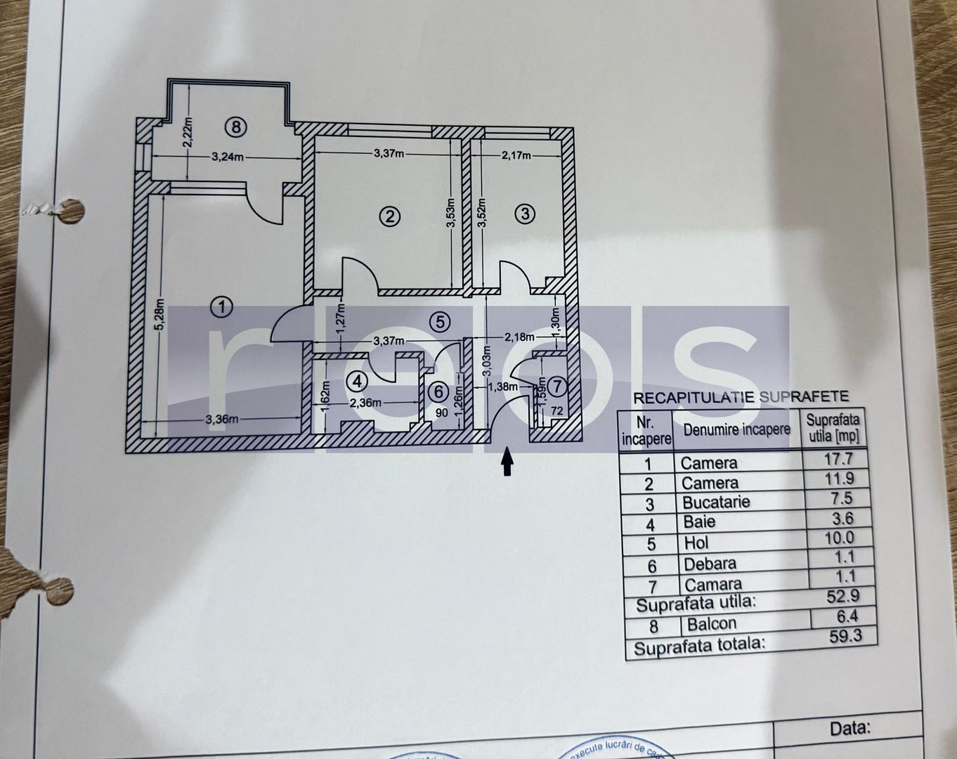 VANZARE 2 CAMERE | ZONA TITAN- PARC IOR | ETAJ 3 - Poză 13
