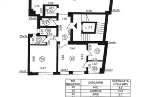 Apartament 3 camere Polona-Dorobanti | Loc de parcare - Schiță 23