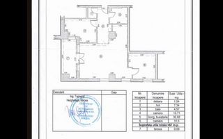 Apartament luminos cu 3 camere, complet mobilat, vedere panoramică spre Tâmpa - Schiță 26