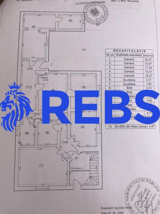 Apartament 5 camere in vila + curte Foisorul de foc - Poză 8