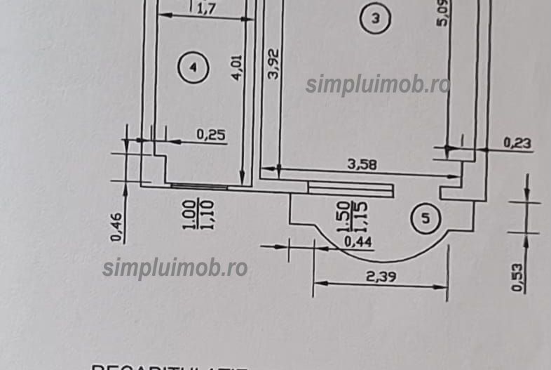 DECOMANDATA-OPORTUNITATE – GARSONIERĂ 40 MP, METROU LA 5 MINUTE - Schiță 9