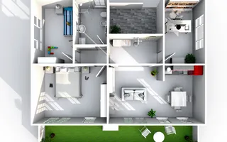 Apartament cu 4 camere de închiriat în zona Alexandru cel Bun - Schiță 22