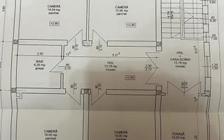 Casa S+P+E+M | 605 mp utili | 10 camere | 3 bucatarii | 4 bai | 3 terase | Garaj - Poză 43