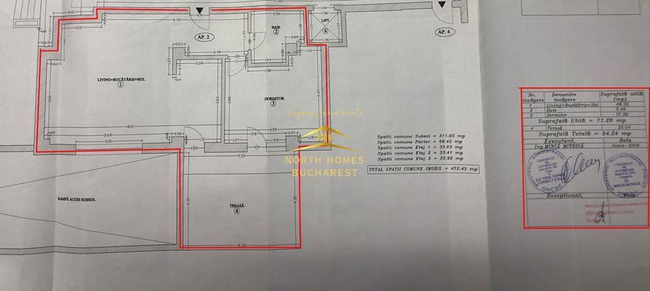 Apartament 2 camere cu terasa si parcare inclusa - Poză 6