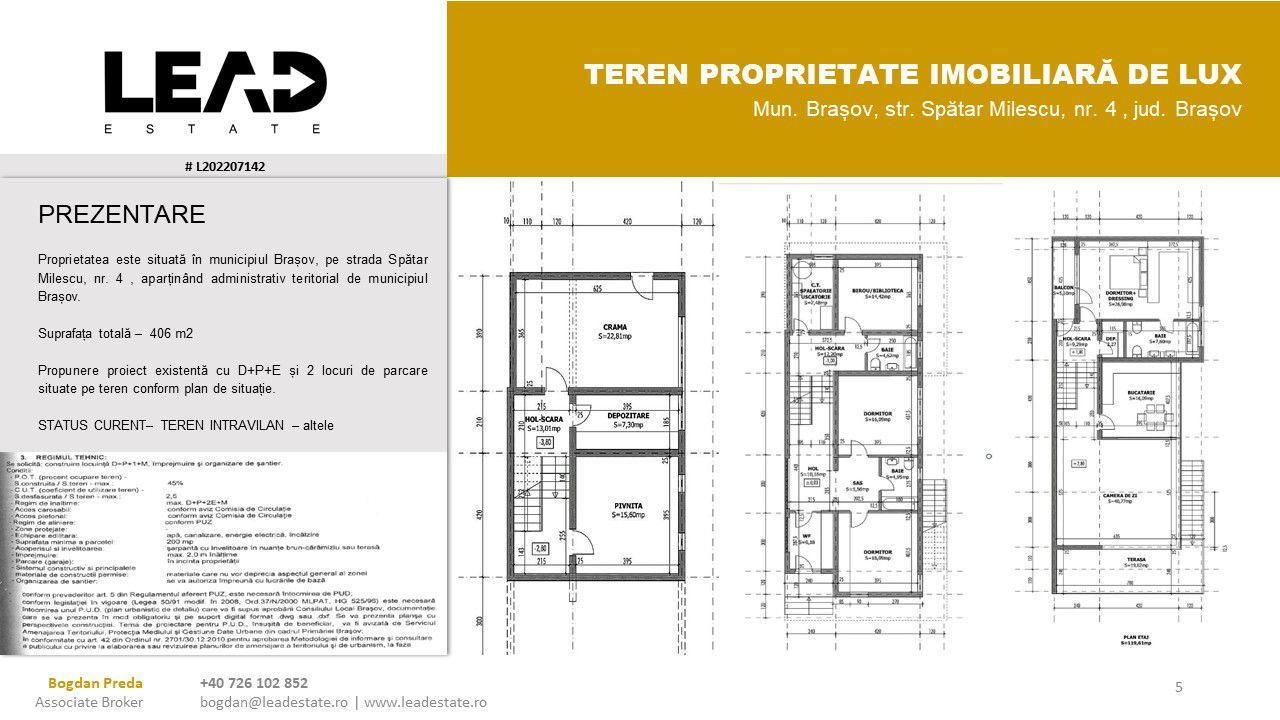 De Vanzare Teren Intravilan, Ultracentral Brasov! - Poză 5