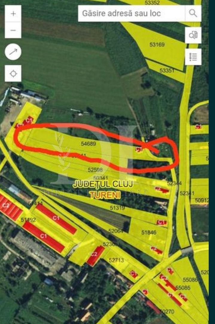 Teren Tureni 44,90 euro mp - Poză 1
