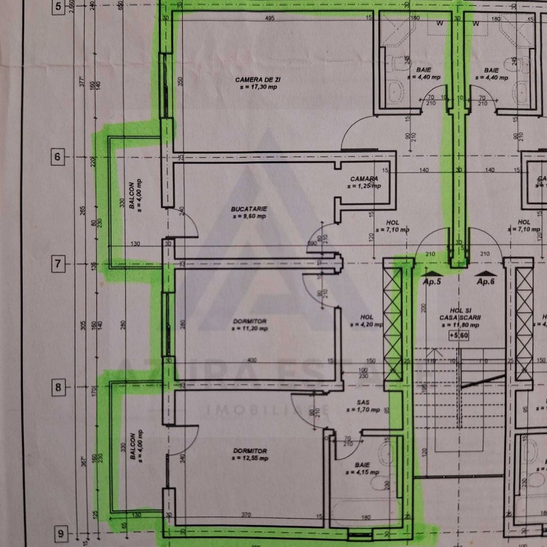 Apartament modern 3 camere 2 bai 2 balcoane etaj 2 si parcare Turnisor - Poză 8