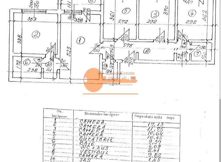 Apartament 4 camere complet renovat și mobilat – Moșilor - Schiță 9