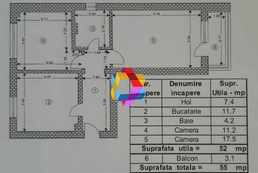 Apartament doua camere de vânzare Brasov, zona Astra, 52 mp, Plus-imo.ro - Poză 10