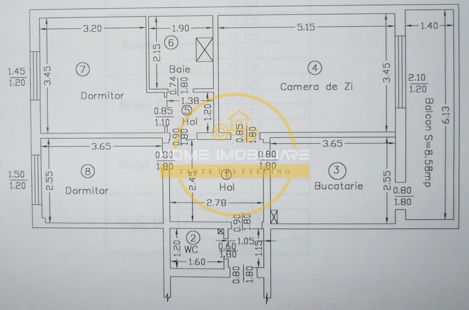 Apartament modern, 3 camere, 72mp zona Dacia - Poză 34