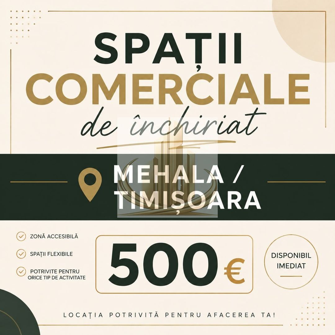 Spații Comerciale Mehala | 61 mp | 57 mp | 35 mp | SAD - Poză 1