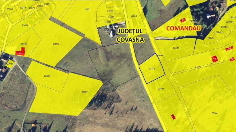 Teren intravilan, 750 mp în loc.Comandău, jud.Covasna. - Poză 3