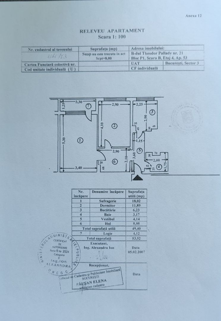 Apartament decomandat 2 min. metrou 1 Decembrie – 53 mp, etaj 4/10 - Poză 11