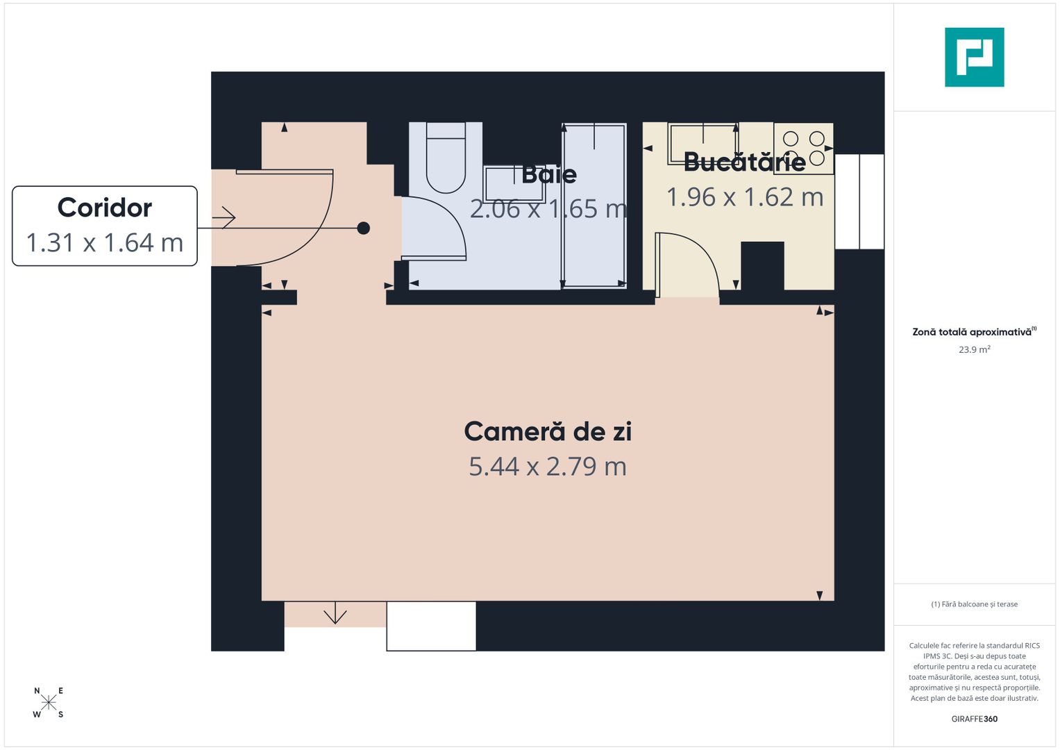 Garsonieră practică – str. Banul Mărăcine, Arad - Poză 9