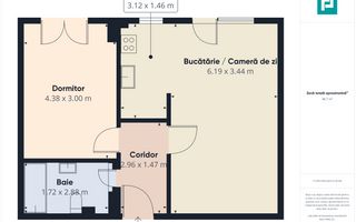 Apartament cu 2 camere în Ciarda Roşie, Timişoara - Poză 16