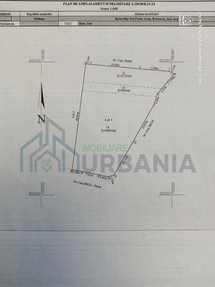 Teren intravilan 1.000 mp în Păun, Bârnova, Iași - Poză 2