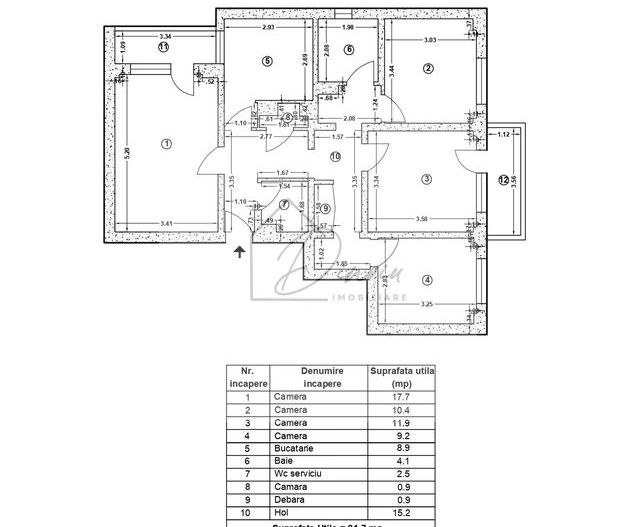 Apartament 4 camere B-dul Tineretului I Locatie excelenta I COMISION 0 - Poză 3