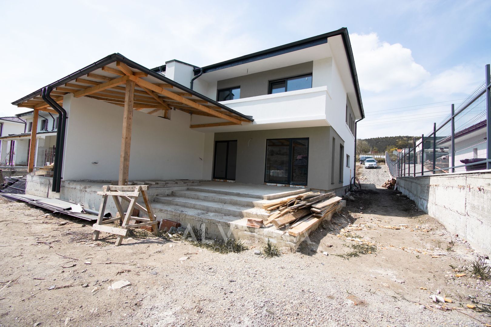 Casa tip Duplex 4 camere 120 mp | semifinisat | teren 500 mp | Popesti - Poză 4