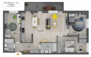 Apartament 4 camere in Sibiu - Schiță 6