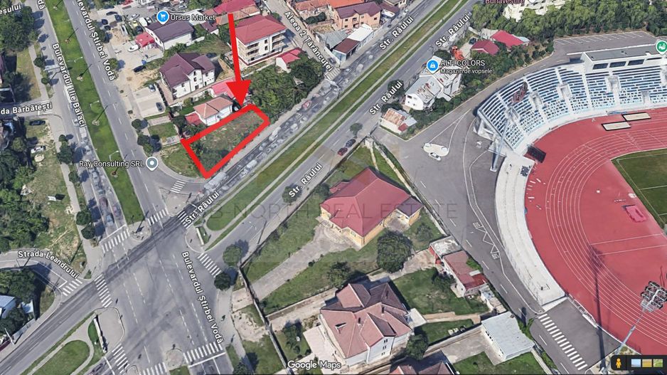 Teren 500 mp , colț stradal, vizibilitate maximă, lângă stadion – Craiova - Poză 2