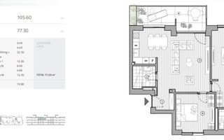 Apartament 3 cam // Complex rezidential // 105.55mp // Padurea Baneasa // Pipera - Poză 8
