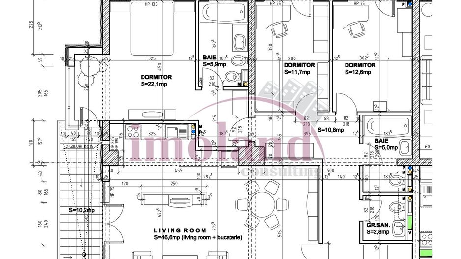 Vanzare apartament 4 cam 3 bai, 125 mp + 20 mp balcoane | Băneasa, ZOO - Poză 24