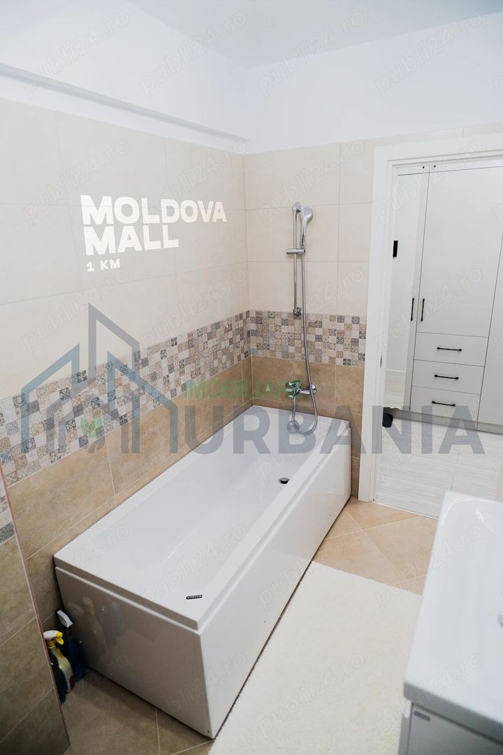 Apartament 1 cameră, 40 mp, mobilat modern, loc de parcare inclus - Valea Lupului, Iași - Poză 3