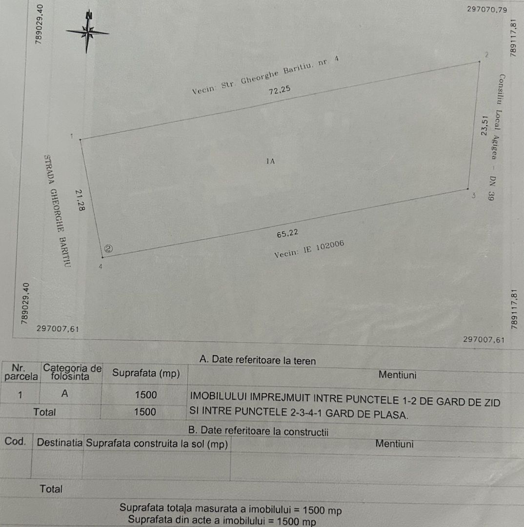 Teren intravilan 1500 mp dubla deschidere Lazu Benzinaria Rompetrol - Poză 6