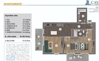 Apartament 3 camere | CAVAR RESIDENCE | LOC PARCARE | OPORTUNITATE - Poză 19
