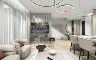 Vilă contemporană în construcție – livrare în 2025, situată în Pipera, Voluntari - Poză 8